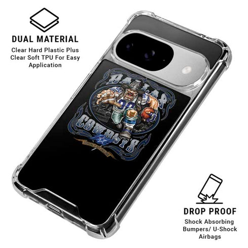 Liquid Blue NFL Dallas Cowboys Running Back Google Pixel 10 Clear Case